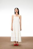 Đầm maxi 2 dây - Trắng - D0634