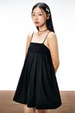 Đầm ngắn dáng bí - Đen - D0636