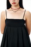 Đầm ngắn dáng bí - Đen - D0636