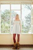Đầm babydoll tay phồng - Trắng - D0651