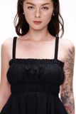 Đầm 2 dây hở lưng - Đen - D0652