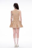 Đầm sát nách nhún tùng - D0655