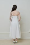 Đầm maxi hai dây cut-out - Trắng - D0659