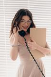 Đầm midi xoắn ngực - Beige - D0701