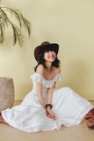Đầm cánh tiên hở lưng - Trắng - D0710