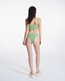 Set Bikini 2 mảnh vải hiệu ứng - Xanh lá - SW003