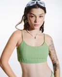 Set Bikini 2 mảnh vải hiệu ứng - Xanh lá - SW003