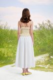 Áo 2 dây chạy smocking - Kem - T0855