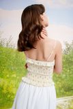 Áo 2 dây chạy smocking - Kem - T0855