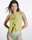 Áo kiểu cut-out - Vàng - T0928