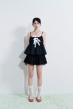 Chân váy đen dập ly - Đen - S0225