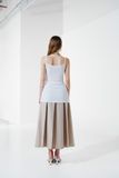Chân váy midi dập ly - Nâu - S0222