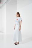 Áo croptop in chữ - Trắng - T0951