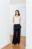 Quần ống suông túi đắp - Đen - Q0361