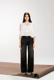 Quần Jean wash kiểu - Đen wash vàng - Q0370