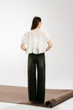 Quần Jean wash kiểu - Đen wash vàng - Q0370