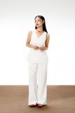 Quần xếp ly ống suông - Q0372