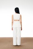 Áo sát nách hở lưng - Trắng - T0981