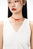 Áo sát nách hở lưng - Trắng - T0981