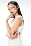 Áo sát nách hở lưng - Trắng - T0981