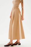 Váy Midi xếp ly - Beige - S0249