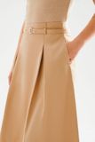 Váy Midi xếp ly - Beige - S0249