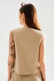 Áo gile tailored fit - Beige - T1007