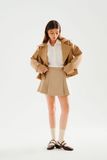 Trench coat dáng lửng - Beige - T1012