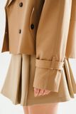 Trench coat dáng lửng - Beige - T1012