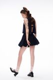 Áo tweed hở lưng - Xanh đen - T1029