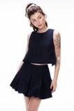Áo tweed hở lưng - Xanh đen - T1029