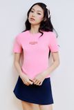 Chân váy thun xẻ sườn - Xanh đen - S0273
