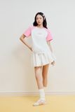 Chân váy mini xòe - Trắng - S0240