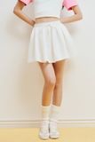 Chân váy mini xòe - Trắng - S0240
