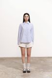 Áo sơ mi dài tay túi đắp - Xanh biển - T1073