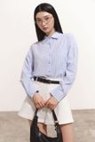 Áo sơ mi dài tay túi đắp - Xanh biển - T1073