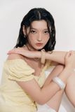 Áo diễu ly tay phồng - Vàng - T1076