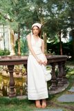Chân váy midi diễu ly - Trắng - S0281