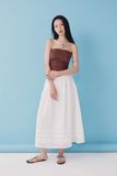 Áo ống rút nhún - Nâu - T1100