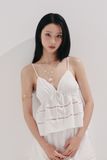 Áo dây phối ren - Trắng - T1102