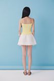 Áo thun hai dây gắn bèo - Vàng lemon - T1105