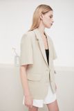 Áo vest tay ngắn - Beige - T0780
