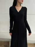 Đầm thun ôm dáng dài - D0184