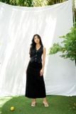 Áo gile denim có túi - T0745