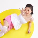 Áo 2 dây phối vải dáng peplum - Trắng - T0798