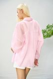 Áo sơmi dáng rộng vải mềm - T0718