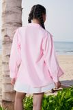 Áo sơ mi lá cổ nhọn - T0348