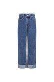  Quần jeans dài ống rộng - Xanh đậm - Q0313 