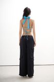 Áo kiểu buộc nơ hở lưng - T0635