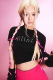 Áo thun đính đá Blink - Đen - T0789